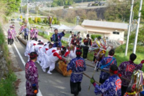 令和5年宮原神社御柱祭　里引き